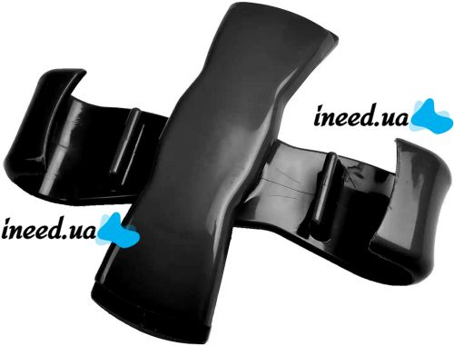 Ручка для переноски пакетов Click and Carry пластиковый держатель переноска с подкладкой для продуктовых сумок в руках и на плече до 38 кг Черная
