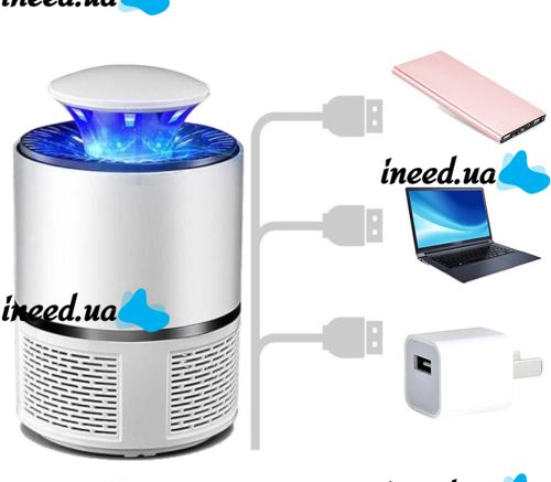 Электрическая лампа приманка для насекомых Nova Mosquito Killer Lamp NV-818 5 Вт, USB Электрическая ловушка уничтожитель комаров и мошек