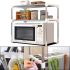 Полка стеллаж для микроволновки Multifunctional storage rack NJ-452 настольный кухонный органайзер для микроволновой СВЧ-печи, полка-органайзер