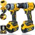 Акумуляторний набір Dewalt 2в1 Гайковерт DCF922 шуруповерт DCD996 36V 6Ah, Набір бездротових електроінструментів Деволт 2 акумулятори в кейсі