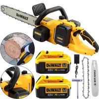 Акумуляторна ланцюгова пила DeWalt DCM575N 48V 5Ah 18" дюймів Шина 45 см, Бездротова пила Деволт з 2 акумуляторами для обрізки гілок дерев