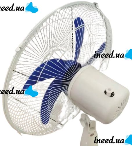 Напольный вентилятор Wimpex WX-1612 40 см stand fan 16" 100W с регулировкой высоты, Бесшумный вентилятор Вимпекс 100Вт на пол 3 скорости Белый