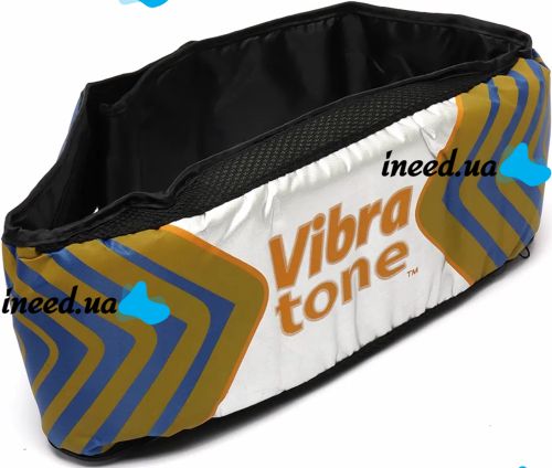 Массажный пояс для похудения Vibra Tone 12W электрический пояс-массажер для живота, боков и бёдер, антицеллюлитный вибромассажер с пультом управления