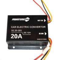 Автомобильный понижающий инвертор PowerOne Plus DC/DC 24v-12v 20A, Авто преобразователь напряжения GS-D20A 24В-12В постоянного тока, Автоинвертор