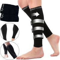 Підтримуючі компресійні гетри Copper Fit Calf Compression Sleeves, облягаючі гольфи з фіксацією литок, Бандаж для підтримки гомілки чорні