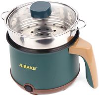 Электрическая рисоварка Rice Cooker JU-551 1.8 л 600 W кастрюля пароварка для жарки и варки с антипригарным покрытием и таймером Зеленая Jubake