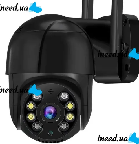Уличная поворотная IP камера видеонаблюдения CAMERA CAM 6 N3 WIFI 360/90 2.0mp наружного наблюдения с удаленным доступом Y08 Черная