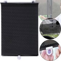 Солнцезащитная рулонная шторка козырек RolerProtect 40x125 см на колесиках для спальни и автомобиля, Автомобильные жалюзи роллет на окна Черная