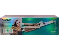 VGR V-599 90W Triple wave wave curler VGR V-599 90W 22mm ceramic triple wave curlers for 3 waves, a device for styling and curling Hollywood curls from the network