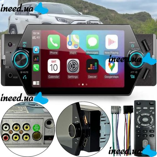 Автомагнитола MP5 Pioneer PA455U 1Din Bluetooth с дисплеем 5" дюймов и пультом, Автомобильная магнитола PA-455U с USB Android CarPlay в машину PA5055U