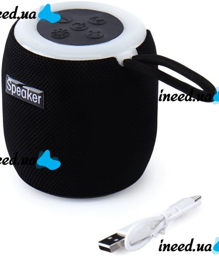 Мобильная Bluetooth колонка Wireles Speaker SH-309 5W беспроводная аккумуляторная стерео акустика со светодиодной RGB подсветкой и блютуз TF от USB