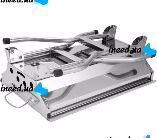Переносной раскладной мангал Stainless Steel Grill GP-4273 для шашлыка и барбекю, Гриль со съемной сеткой 48х33х59 см на древесных углях и дровах