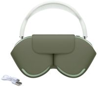 Беспроводные Bluetooth наушники AirPods Max Green полноразмерные блютуз стереонаушники с микрофоном шумоподавлением в чехле Smart Case MGYJ3 Зеленые