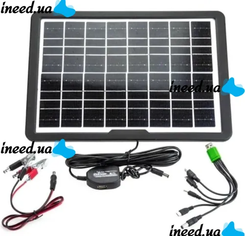 Портативная солнечная панель для зарядки мобильных устройств 15W, с Multi USB портом CL-1615 Solar Panel зарядка от солнца для повербанка телефона