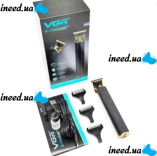 Wireless Rechargeable Edging Machine VGR V-179 Hair Clipper, Rechargeable Men's Trimmer Razor for Edging Beard and Mustache 5W