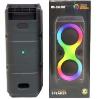Аккумуляторная колонка динамик Bluetooth SPEAKER MS-3629BT с RGB LED подсветкой Беспроводная акустическая блютуз система E4109 FM AUX от аккумулятора