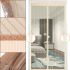 Антимоскітна сітка на магнітах Magic Mesh Beige 90Х210 см розсувна магнітна москітна штора від комах комарів, мух на двері Бежева Меджик Меш