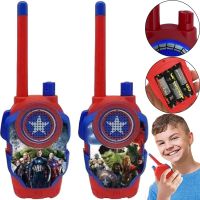 Детский набор из 2 раций Мстители Walkie Talkie Avengers 1568-1 на батарейках до 3м, Детские рации 2 шт Супергерои для связи со звуковыми эффектами