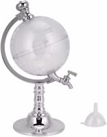 Диспенсер дозатор для алкогольных напитков Глобус Globe Drink Dispenser 3.5 л стеклянный резервуар декантер с краном для пива 3500 мл 37х20х23 см