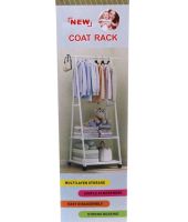 Напольная вертикальная стойка вешалка для одежды Coat Rack Traingular 160Х55 см многофункциональная передвижная полка для хранения вещей до 20 кг