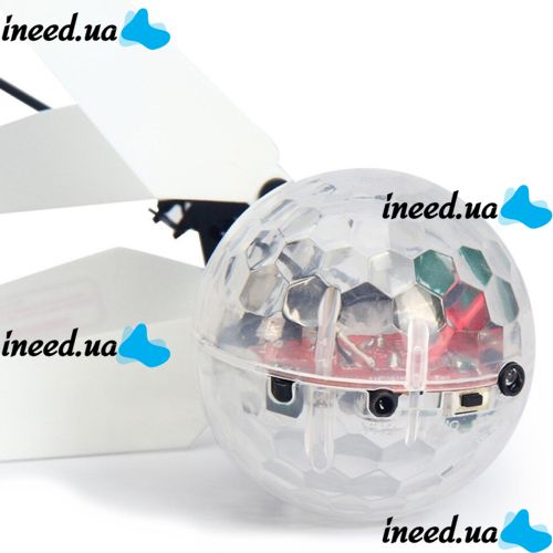 Летающий шар Whirly Ball Led светодиодный диско шарик с датчиком приближения, летит за рукой с сенсорным управлением игрушка с RGB подсветкой