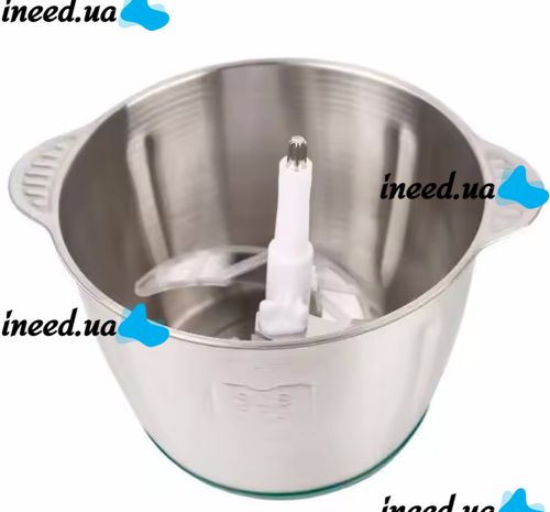 Электрический измельчитель мясорубка Молния Rainberg RB-2202 1200W с чашей 2л, Кухонный блендер комбайн 4 ножа BT-7019 из нержавеющей стали Зеленый