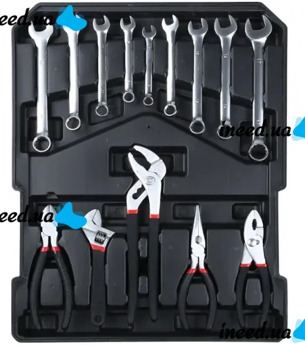 Автомобильный набор инструментов Tool Set MD-16064 187 предметов с трещоткой для машины и дома Комплект ручного инструмента MAG-835 в чемодане