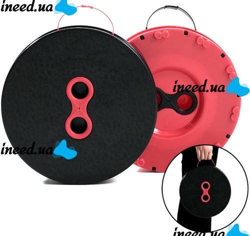 Складной туристический стул Telescopic stool 47 см раскладной телескопический табурет с ручкой, садовый пластиковый стульчик для кемпинга и пикника
