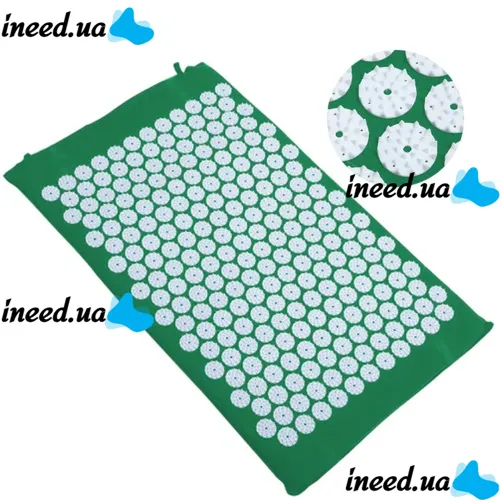 Ортопедический акупунктурный массажный коврик Acupressure Mat для спины, головы, шеи, ног, стоп, аппликатор Кузнецова для игольчатого массажа тела