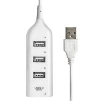 USB хаб Hi-Speed XD4 White на 4 порта, Универсальный разветвитель с 4 выходами концентратор переходник HUB 480 Мбит для компьютера от USB Белый