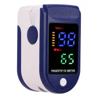 Беспроводной пульсоксиметр Pulse Oximeter FingerTec SP02 на кончик пальца для измерения пульса сатурации кислорода Пульсометр на палец с LCD дисплеем