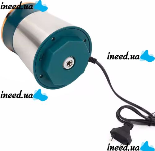 Электрический измельчитель мясорубка Молния Rainberg RB-2202 1200W с чашей 2л, Кухонный блендер комбайн 4 ножа BT-7019 из нержавеющей стали Зеленый