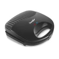 Вафельница Sonifer Cone Maker SF-6043, Электровафельница для бельгийских вафель, Бытовая бутербродница сендвичница Waffle Maker 750 Вт Черная