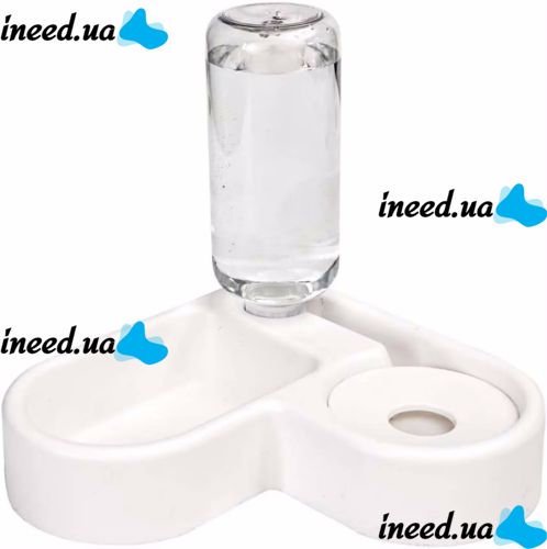Автоматическая кормушка для собак и кошек Automatic Pet Feeder Bowl LY-622 с автоматической поилкой для животных, миска поилка 2в1 для корма и воды