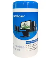 Чистящие влажные салфетки HandBoss в тубе 88 шт антистатические для очистки дисплея ноутбука компьютера, Набор для чистки экранов, мониторов 51104