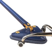 Треугольная телескопическая швабра для сухой и влажной уборки Multi function Mop MA-89 Регулируемая с отжимом 360 градусов для всех поверхностей