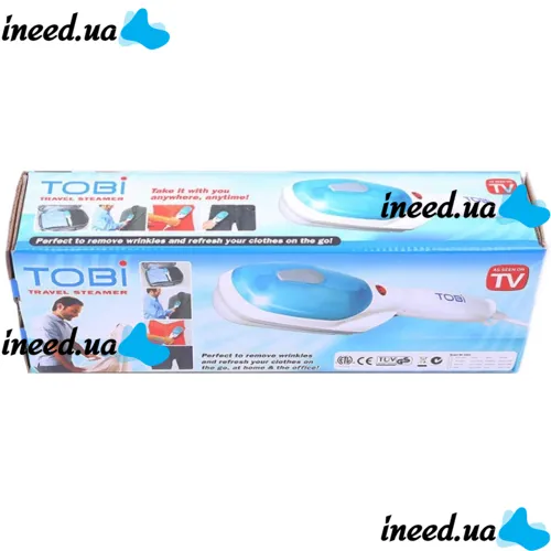 Ручной отпариватель Tobi Travel Steamer 2078 DJV 562 N 800W для одежды, Парогенератор, Паровая щетка утюг Тоби Тревел Стимер, Пароочиститель от сети