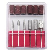 Bucos Nail Drill ZS-100 Handheld Polisher (20,000 rpm) for Professional Manicures and Pedicures—6-in-1 Polishing Handpiece, + Bit Set—Pink