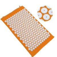 Ортопедический акупунктурный массажный коврик Acupressure Mat для спины, головы, шеи, ног, стоп, аппликатор Кузнецова для игольчатого массажа тела