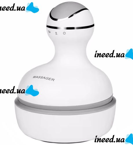 Wireless Waterproof Massager Smart Scalp Massager ST-701 for Head, Neck and Shoulders Rechargeable Massager for Cats and Dogs Verte-X 3D White