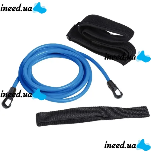 Регулируемый поясной ремень для тренировок плавания Swimming Training Belt в бассейне, Тренировочные резинки для обучения плаванию взрослых и детей