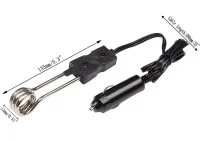 Автомобильный погружной кипятильник Elegant ABW-12-01 12V 120W для подогрева воды, Электрокипятильник Alca от прикуривателя 12В для нагрева напитков