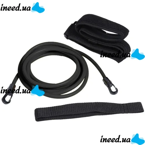 Регулируемый поясной ремень для тренировок плавания Swimming Training Belt в бассейне, Тренировочные резинки для обучения плаванию взрослых и детей