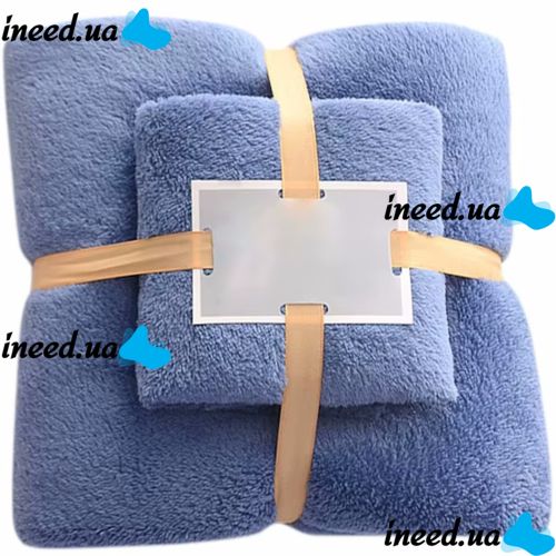 Комплект полотенец для лица, рук и ног Home Textiles 2 штуки, Подарочный набор банное полотенце 70x140, 35x75 см полотенца из микрофибры для ванной