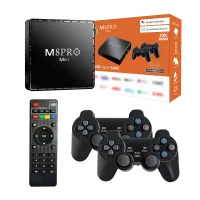 Игровая видео TV приставка Game M8Pro Mini PS1 Android 12.1 2GB/64GB с двумя джойстиками, Dendy, Sega HDMI консоль к телевизору 64Гб 10000 игр