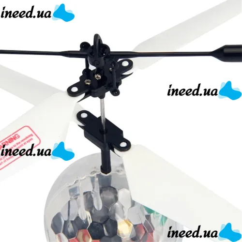 Летающий шар Whirly Ball Led светодиодный диско шарик с датчиком приближения, летит за рукой с сенсорным управлением игрушка с RGB подсветкой