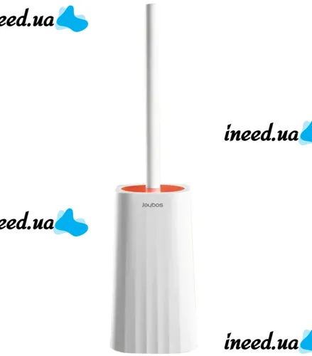 Туалетный ершик Toilet brush AND-7-10 с силиконовой плоской щеткой для чистки унитаза с креплением на стену, Навесной ёршик 40x10,5x9,7 см Белый