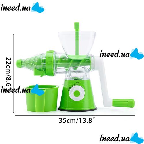 Ручная портативная соковыжималка Multi-Function Juicing Machine RF-707 для фруктов и овощей с зажимом, Шнековая многофункциональная