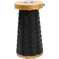 Складной туристический стул Telescopic stool 47 см раскладной телескопический табурет с ручкой, садовый пластиковый стульчик для кемпинга и пикника
