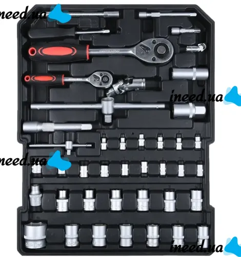 Автомобильный набор инструментов Tool Set MD-16064 187 предметов с трещоткой для машины и дома Комплект ручного инструмента MAG-835 в чемодане
